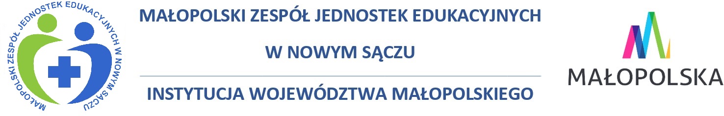 Małopolski Zespół Jednostek Edukacyjnych w Nowym Sączu logo